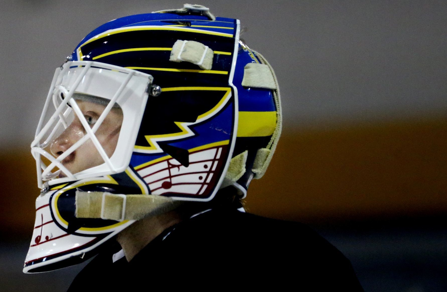 Blues practice before playoffs